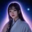 玩家星野翠头像，清新系女性动漫角色，绿色系配色，文艺气质